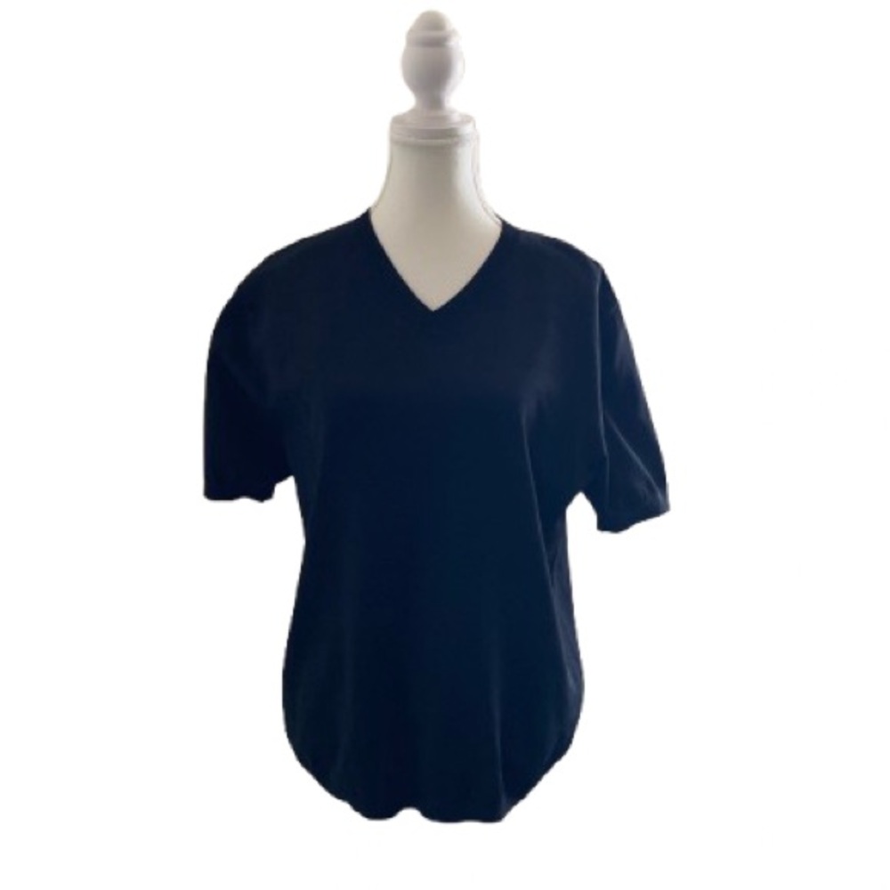 Theory Classic Black V-Neck Short Sleeve Tee